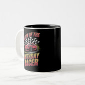 Tasse 2 Couleurs Cousin De L'Anniversaire Racer Racer Family Party (Devant gauche)