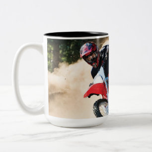 Tasse 2 Couleurs coussin de coureur de motocross