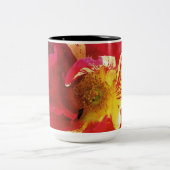 Tasse 2 Couleurs Coussin rond Rose Rouge (Centre)