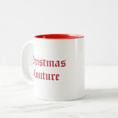 Tasse 2 Couleurs Couture de Noël (Devant gauche)