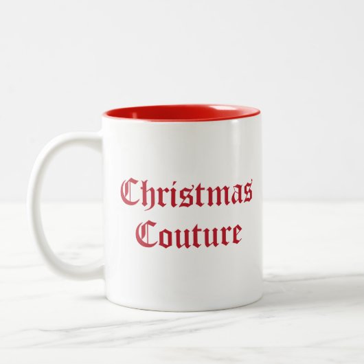 Tasse 2 Couleurs Couture de Noël (Gauche)