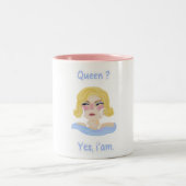 Tasse 2 Couleurs Couvercle Queen (Centre)