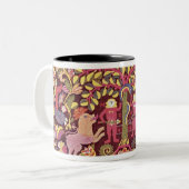 Tasse 2 Couleurs Couverture de coussin de chariot dépeignant (Devant gauche)