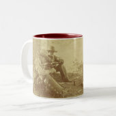 Tasse 2 Couleurs Cow-boy café (Devant gauche)