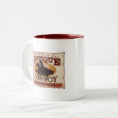 Tasse 2 Couleurs Cowboy antique (Devant gauche)