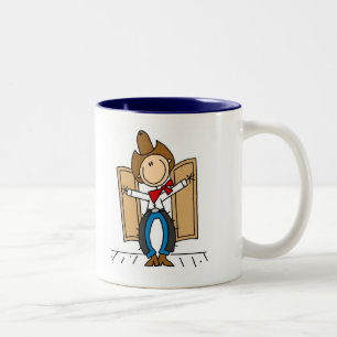 Tasse 2 Couleurs Cowboy au Saloon Tshirts et Cadeaux