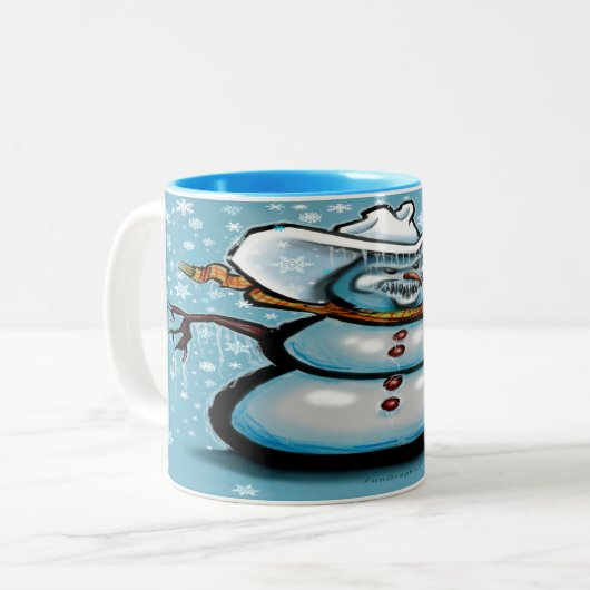 Tasse 2 Couleurs Cowboy d'hiver (Devant gauche)