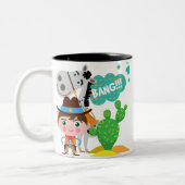 Tasse 2 Couleurs Cowboy et cheval (Gauche)