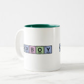 Tasse 2 Couleurs Cowboy fait d'éléments (Devant gauche)