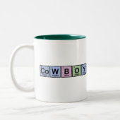 Tasse 2 Couleurs Cowboy fait d'éléments (Gauche)