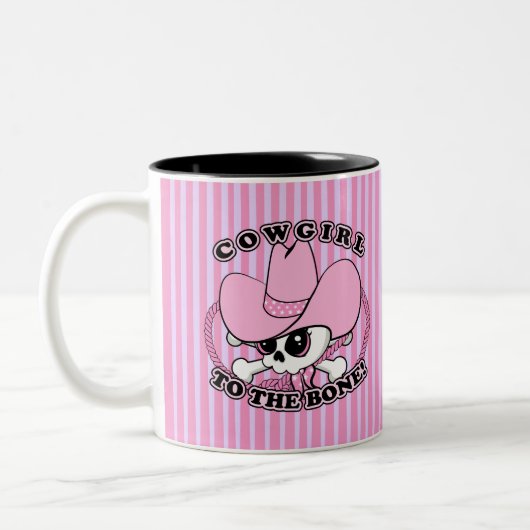 Tasse 2 Couleurs Cowgirl Skull (Gauche)