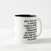 Tasse 2 Couleurs Coworker drôle, Puissent les puces de mille chamea (Devant droit)