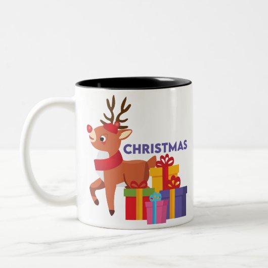 Tasse 2 Couleurs Cozy Up with Christmas Joy (Gauche)