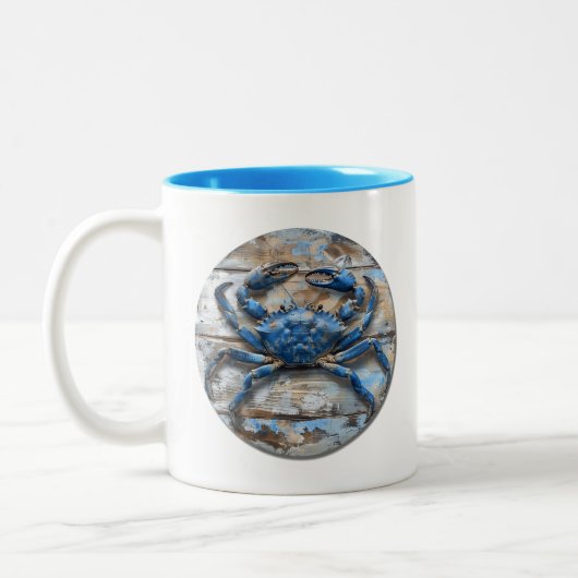 Tasse 2 Couleurs Crabe bleu (Gauche)