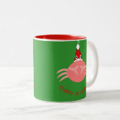 Tasse 2 Couleurs Crabe de Noël (Devant droit)