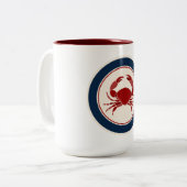 Tasse 2 Couleurs Crabe rouge (Devant gauche)