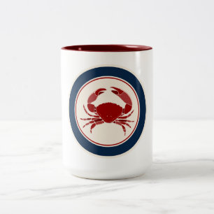 Tasse 2 Couleurs Crabe rouge