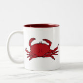 Tasse 2 Couleurs Crabe rouge (Gauche)