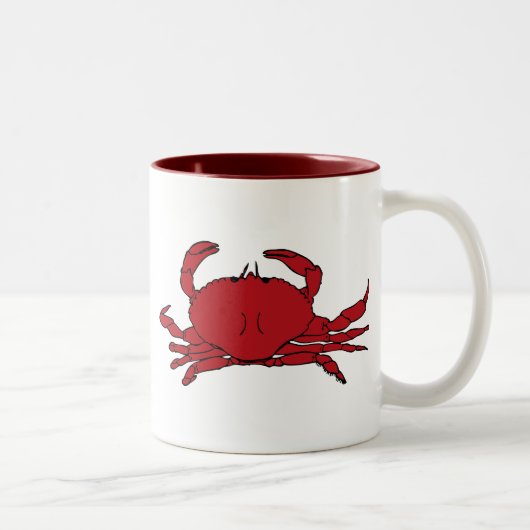 Tasse 2 Couleurs Crabe rouge (Droit)