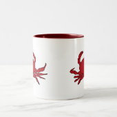 Tasse 2 Couleurs Crabe rouge (Centre)