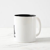 Tasse 2 Couleurs Craignez la barbe - Schnauzer géant (Devant droit)