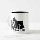 Tasse 2 Couleurs Craignez la barbe - Schnauzer géant (Devant gauche)