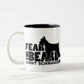 Tasse 2 Couleurs Craignez la barbe - Schnauzer géant (Gauche)