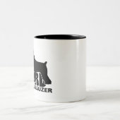 Tasse 2 Couleurs Craignez la barbe - Schnauzer géant (Centre)
