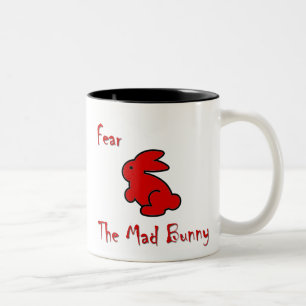 Tasse 2 Couleurs Craignez le lapin fou