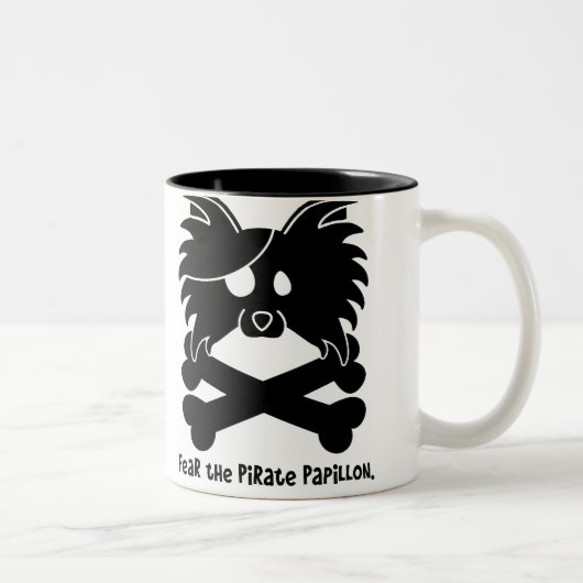 Tasse 2 Couleurs Craignez le pirate Papillon (Droit)