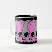 Tasse 2 Couleurs Crâne (Devant gauche)