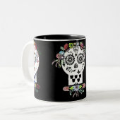 Tasse 2 Couleurs crâne (Devant gauche)
