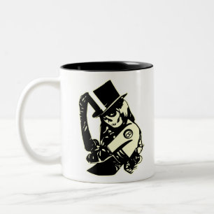 Tasse 2 Couleurs Crâne à sucre Crâne jour du tatouage mort 0055