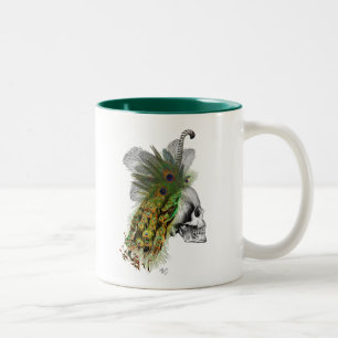 Tasse 2 Couleurs Crâne avec la plume Headress