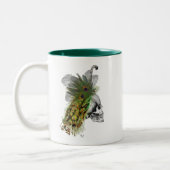 Tasse 2 Couleurs Crâne avec tête de plume (Gauche)