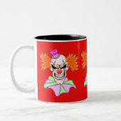 Tasse 2 Couleurs Crâne clown cimenté (Gauche)