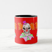 Tasse 2 Couleurs Crâne clown cimenté (Centre)