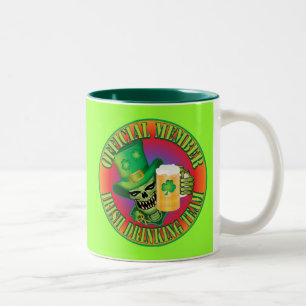 Tasse 2 Couleurs Crâne de l'équipe de boisson irlandaise