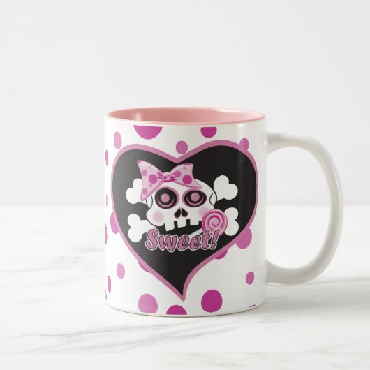 Tasse 2 Couleurs Crâne doux (Droit)