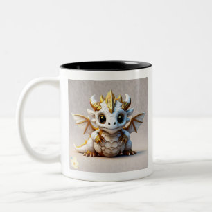 Tasse 2 Couleurs "Crâne Dragon Design"