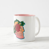 Tasse 2 Couleurs Crâne et Rose (Devant droit)