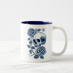 Tasse 2 Couleurs Crâne et Rose