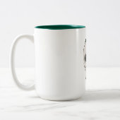 Tasse 2 Couleurs Crâne et Roses (Gauche)
