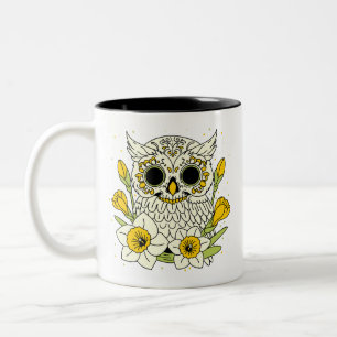 Tasse 2 Couleurs Crâne Narcisse & Owl
