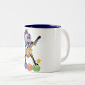 Tasse 2 Couleurs Crâne Punk Rock (Devant droit)