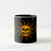 Tasse 2 Couleurs Crâne solaire (Centre)