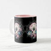 Tasse 2 Couleurs Crâne Sucre (Devant gauche)