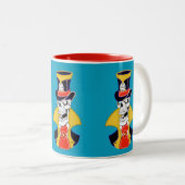 Tasse 2 Couleurs Crâne Vampire Steampunk (Devant droit)