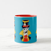 Tasse 2 Couleurs Crâne Vampire Steampunk (Centre)