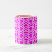 Tasse 2 Couleurs Crânes roses (Centre)